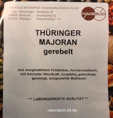 Thüringer Majoran 0,5kg, Gewürz, Gewürze, Premium, HS