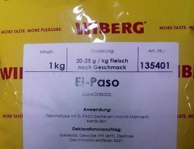Wiberg El-Paso 1kg, Gewürz, Gewürze