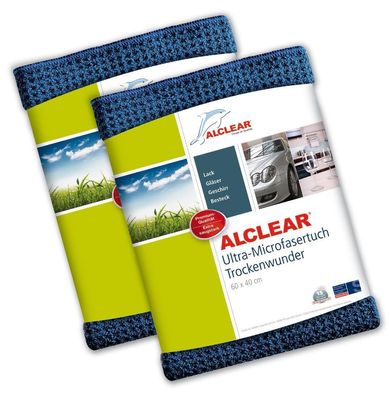 ALCLEAR® 10-er Set Ultra-Microfasertuch TROCKENWUNDER navy 60x40cm 820901 Auto