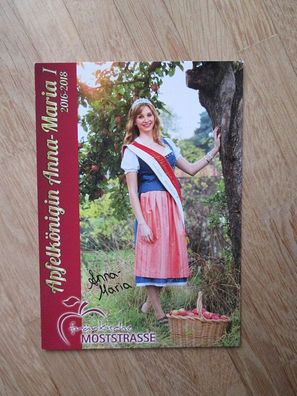 Fränkische Apfelkönigin 2016-2018 Anna-Marie I. - handsigniertes Autogramm!!!