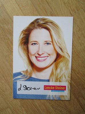 Vox Die Höhle der Löwen FDP Politikerin Lencke Steiner - handsigniertes Autogramm!!!