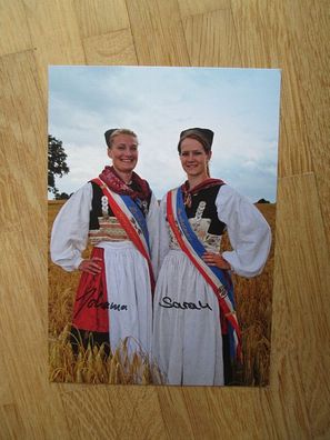 Kornkönigin Probstei 2016/2017 Sarah und Kornprinzessin Johanna - hands. Autogramme!!