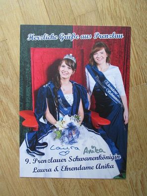 9. Prenzlauer Schwanenkönigin Laura Kaulitz & Ehrendame Anika - handsi. Autogramme!!!