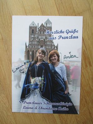 9. Prenzlauer Schwanenkönigin Laura Kaulitz & Ehrendame Anika - handsi. Autogramme!!!