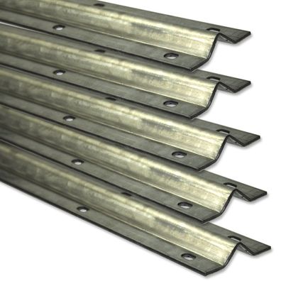5 x Laufschiene Bodenschiene Torschiene Stahlschiene verzinkt zum Anschrauben (30202)