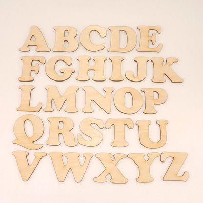 Holzbuchstabe CB 5cm Buchstaben Rohling A-Z Holz Kinderzimmer Text