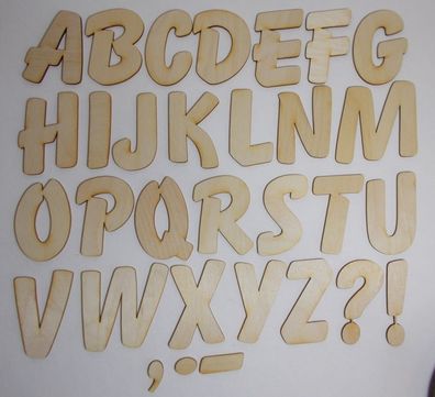 große Holzbuchstaben 8 cm aus Holz mit freier Mengenwahl, Buchstaben aus Holz