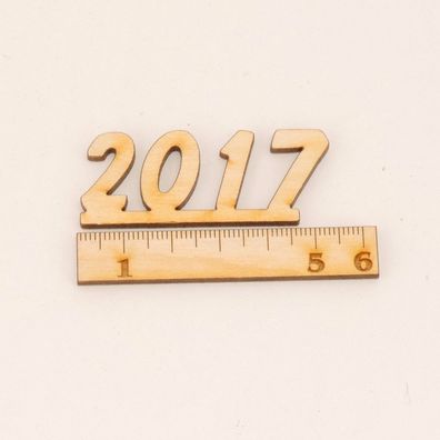 2017 Neujahrszahl 5 Stück aus Holz Zahl für das Neue Jahr, Neujahr super Deko