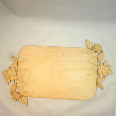 Hochzeitsplatte 35cm Blanco Untergrund für Hochzeit Geschenke Holz Verpackung