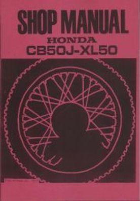 Reparaturanleitung Honda CB 50 J / XL 50 Motorrad Oldtimer