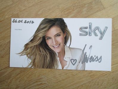 Sky Sport News HD Fernsehmoderatorin Viola Weiss - handsigniertes Autogramm!!!