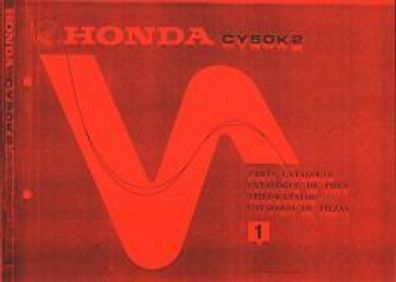Ersatzteilliste Honda CY 50 K2, Honda 1978, Honda Motorrad, Honda Oldtimer