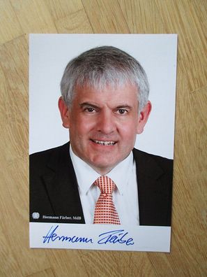 MdB CDU Hermann Färber - handsigniertes Autogramm!!!