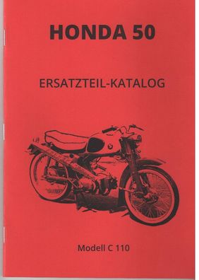 Ersatzteil-Katalog Honda 50 ccm (C 110), Motorrad, Oldtimer, Klassiker