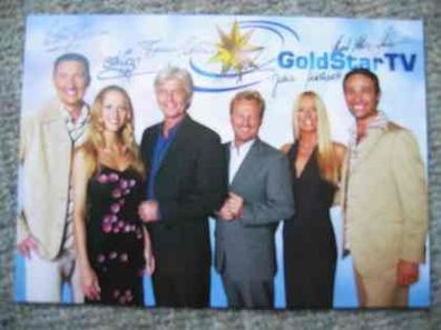 Autogrammkarte der GoldStarTV-Moderatoren !!!