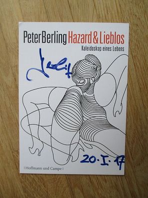 Schriftsteller & Schauspieler Peter Berling - handsigniertes Autogramm!!!