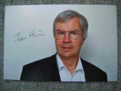 Nobelpreisträger Physik 2005 Prof. Theodor W. Hänsch - handsigniertes Autogramm!!!