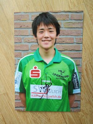 Tischtennis Bundesliga TTC indeland Jülich Yoshihiro Ozawa - hands. Autogramm!!!