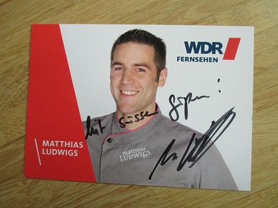 WDR Vox Tortenschlacht Starkoch Matthias Ludwigs - handsigniertes Autogramm!!!