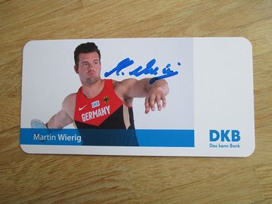 Diskuswerfer Martin Wierig - handsigniertes Autogramm!!!