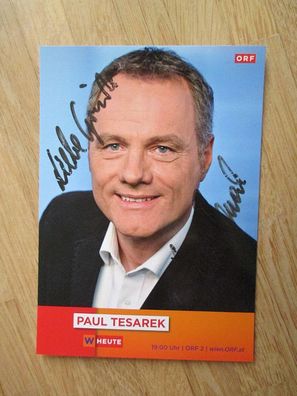ORF Fernsehmoderator Paul Tesarek - handsigniertes Autogramm!!!