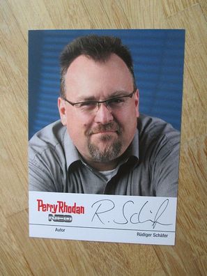 Perry Rhodan Autor Rüdiger Schäfer - handsigniertes Autogramm!!!