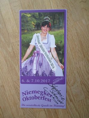 Niemegker Oktoberfestkönigin 2016 Stephanie Schmidt - handsigniertes Autogramm!!!