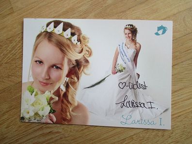 Porzellankönigin 2015 Larissa I. - handsigniertes Autogramm!!!