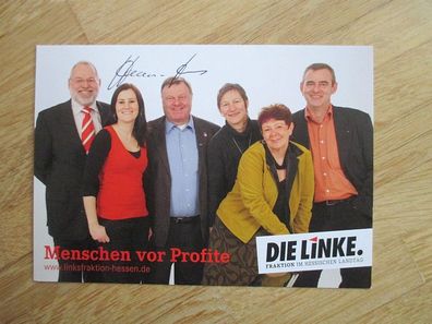 Hessen MdL Die Linke Hermann Schaus - handsigniertes Autogramm!!!
