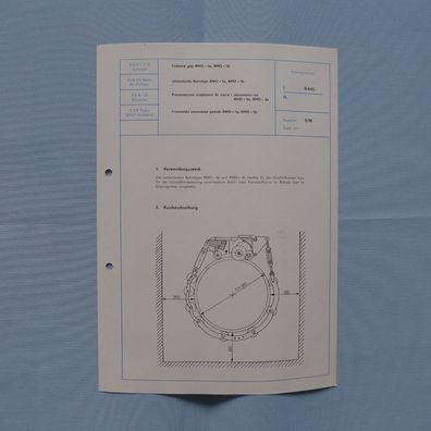 DDR Datenblatt Kurzbeschreibung Umlaufende Rohrsäge RMO - 5a , RMO - 5b