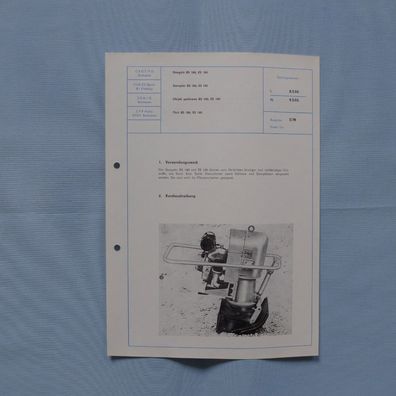DDR Datenblatt Kurzbeschreibung Stampfer BS 180 , ES 180