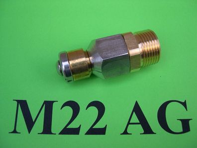Rohrreiniger - Düse M22x1,5 AG für Kärcher u Kränzle Hochdruckreiniger Schlauch