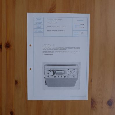 DDR Datenblatt Lecksuchgerät Portafid M