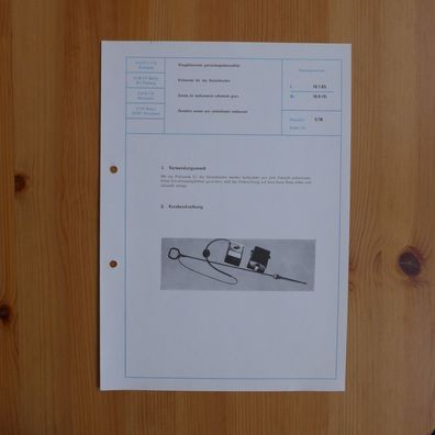 DDR Datenblatt Prüfsonde für die Gaslecksuche
