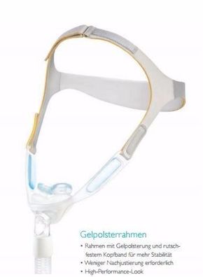 Nuance Pro Gelkissen-CPAP Nasenpolstermaske mit Gelpolsterrahmen von Philips