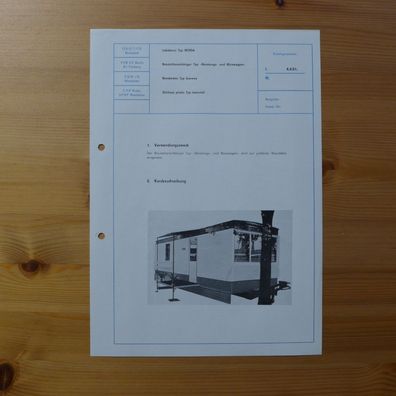 DDR Datenblatt Baustellenanhänger Beratungs- und Bürowagen