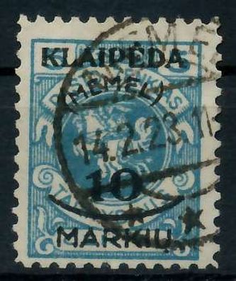 MEMEL 1923 Nr 124 gestempelt gepr. X7B246E