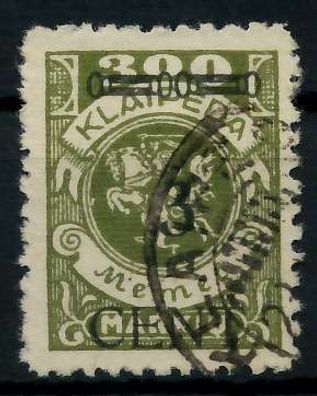 MEMEL 1923 Nr 179I gestempelt gepr. X7B2476