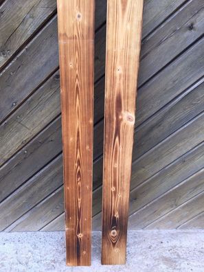 Geflammtes Holz, rustikal, alt, Brett, Bohle, Weinkiste, Apfelkiste, Deko, 100cm