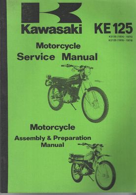 Reparaturanleitung Kawasaki KE 125 / KS 125 Modelle 1973- 1979