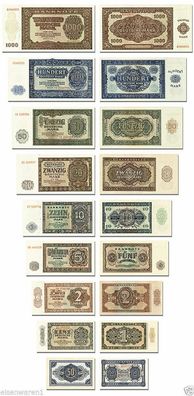 DDR Geldscheine von 1948 Deutsche Notenbank , TOP Reproduktionen