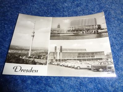5186/ Ansichtskarte-Dresden -Fernsehturm, Prager Strasse, Kino