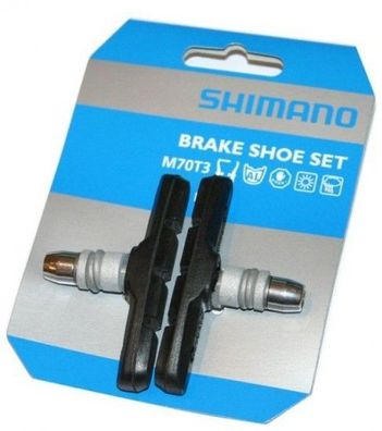 1 Paar Original Shimano Bremsschuhe V-Brake M70T3 Standard-Bremsschuhe