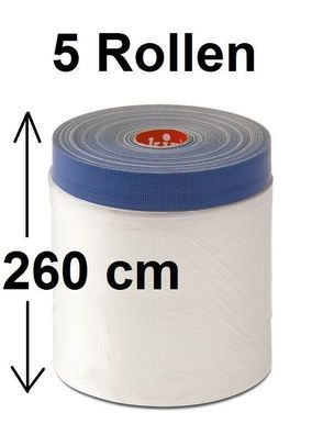 5x KIP Masker Gewebe Foliengewebe Abklebeband Folienband Malerfolie 2,60 x 17 m