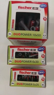 Fischer Duo Power 5/6/10mm Gipskarondübel Ziegel Poroton Beton Kalksandsteine