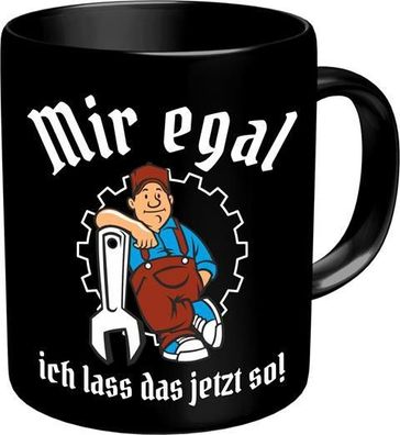 Kaffeebecher, Kaffeetasse, Kaffeepot, Mir egal, Rahmenlos® 2627