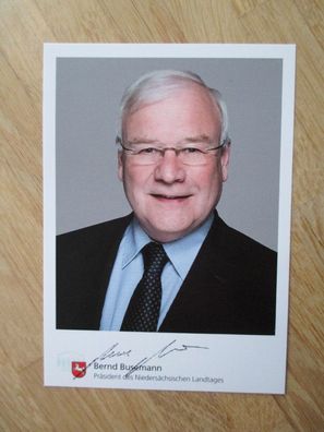 Niedersachsen Minister Bernd Busemann - handsigniertes Autogramm!!!