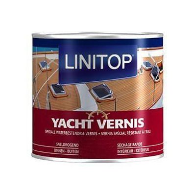 Linitop Yacht Vernis glänzend 2,5l 25,56€/ l Boot Klarlack Holz Bootslack Schutz