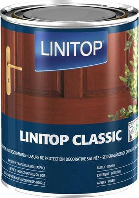 Linitop Classic Farblos 5l 17,78€/ l Endlasur Holzlasur Holz Lasur Tropenholz