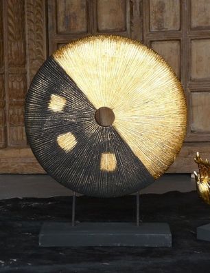 Sonnenscheibe, H:66 cm, Buddha, Tempelkunst, Feng Shui, Deko Objekt, Erleuchtung